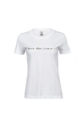 Dames - Wine shirt wit